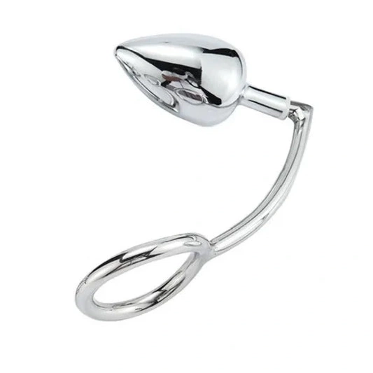 Hook Set Stainless with 4663 Steel Cock Anal Ring DiscreetChoice 0813